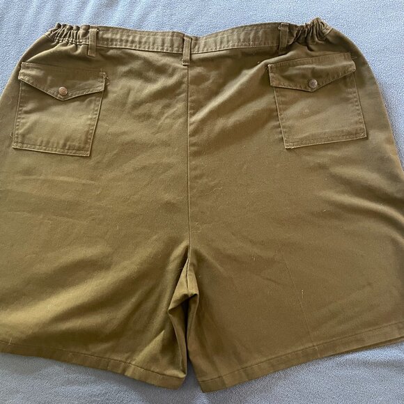 Vintage Boy Scouts Of America Shorts Men's 46 Green Official Uniform Pockets 80s - Picture 2 of 4